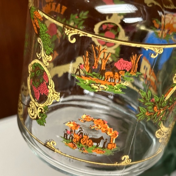 Vintage Libbey Old Farmer's Almanac Glass serving Bottle - Picture 6 of 12